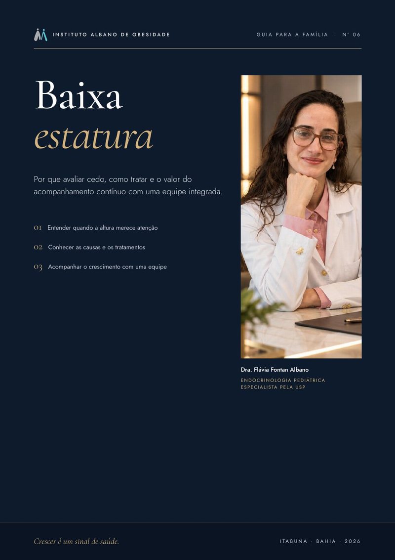 Capa do guia Baixa estatura